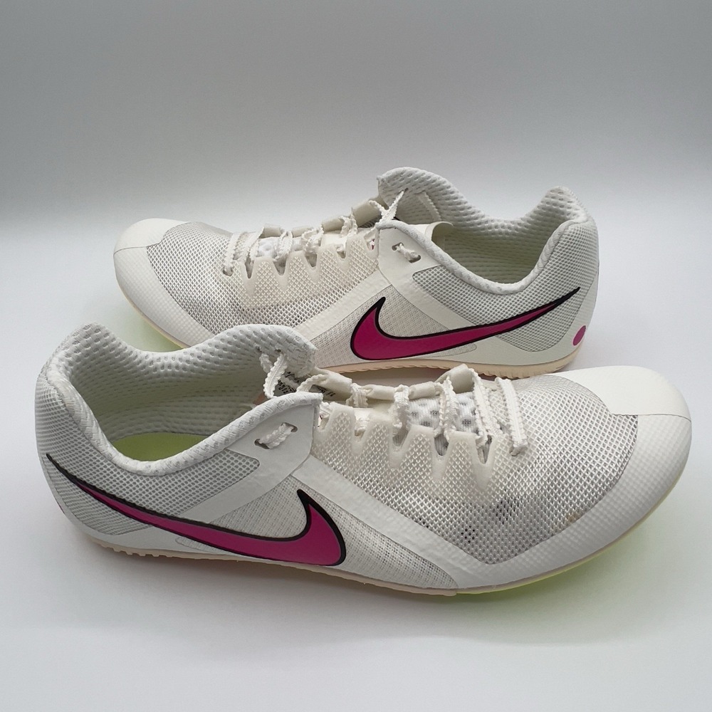 Nike Zoom Rival Multi Event Track Spikes White Pink Mens Size 12 DC8749-101 - Picture 4 of 11